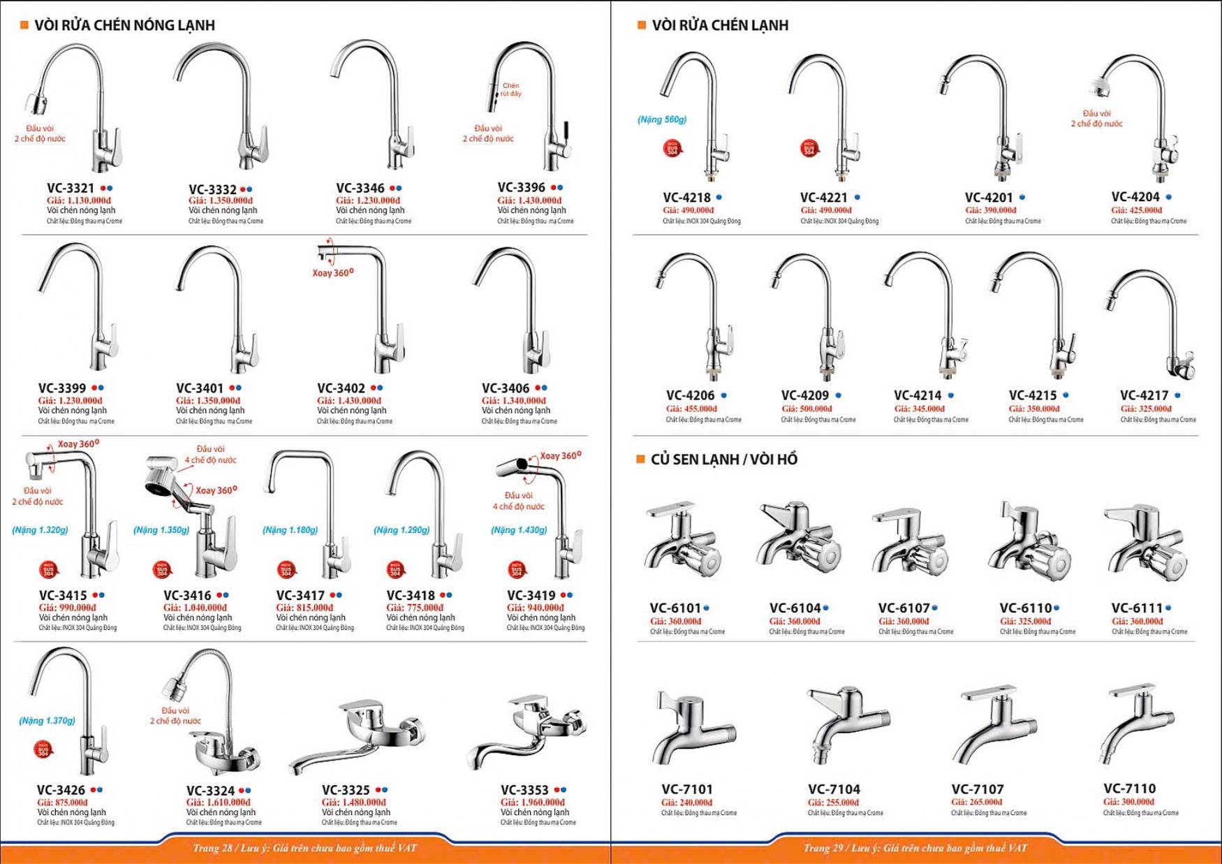 Thiết bị vệ sinh VINCY Catalogue và Bảng giá mới nhất 2025 /Page 15
